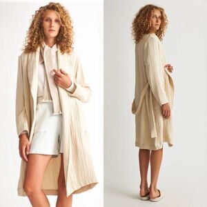 Skin Worldwide Zoey Gauzy Cotton Robe size 0 NWT Ballet Pink